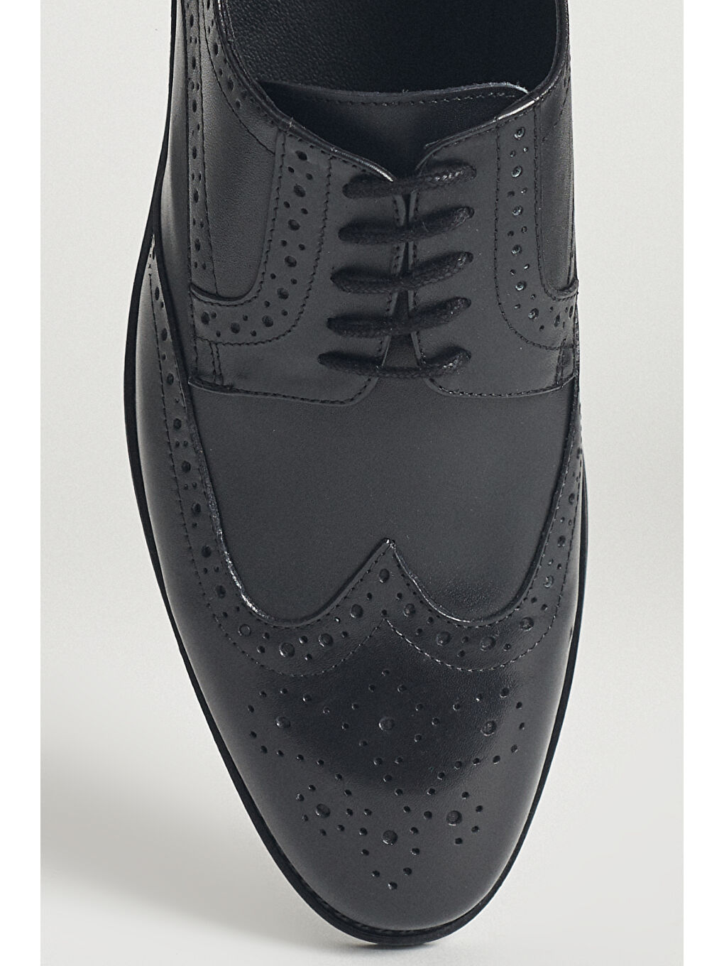 Erkek Siyah %100 Deri Klasik Ayakkabı-3