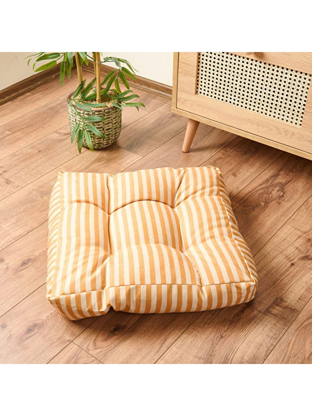 Soft Liv Yer Minderi - Sarı - 50x50x14 cm-2