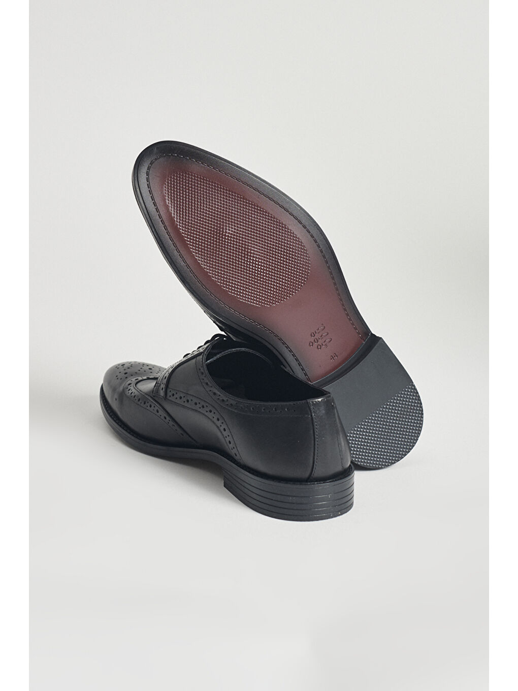 Erkek Siyah %100 Deri Klasik Ayakkabı-4