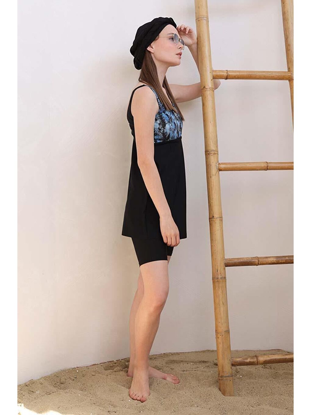 Siyah-İki Parçalı Tesettür Mayo-2