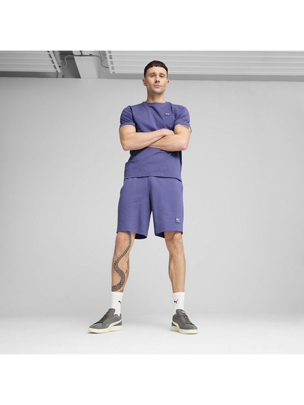 Essentials Elevated Erkek Mor Şort-1
