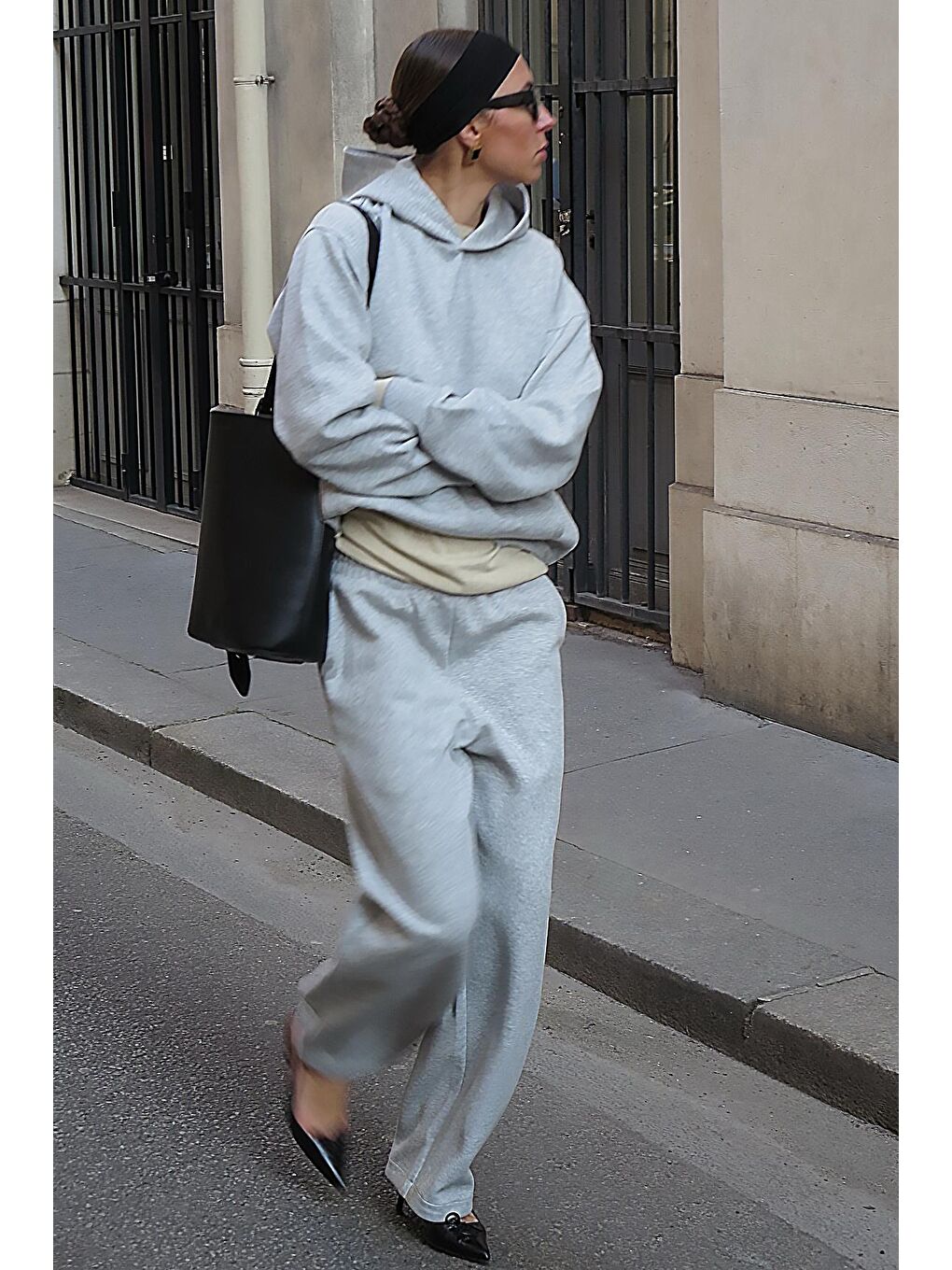 Grimelanj Kapüşonlu Triko Kadın Eşofman Takımı Mg2533