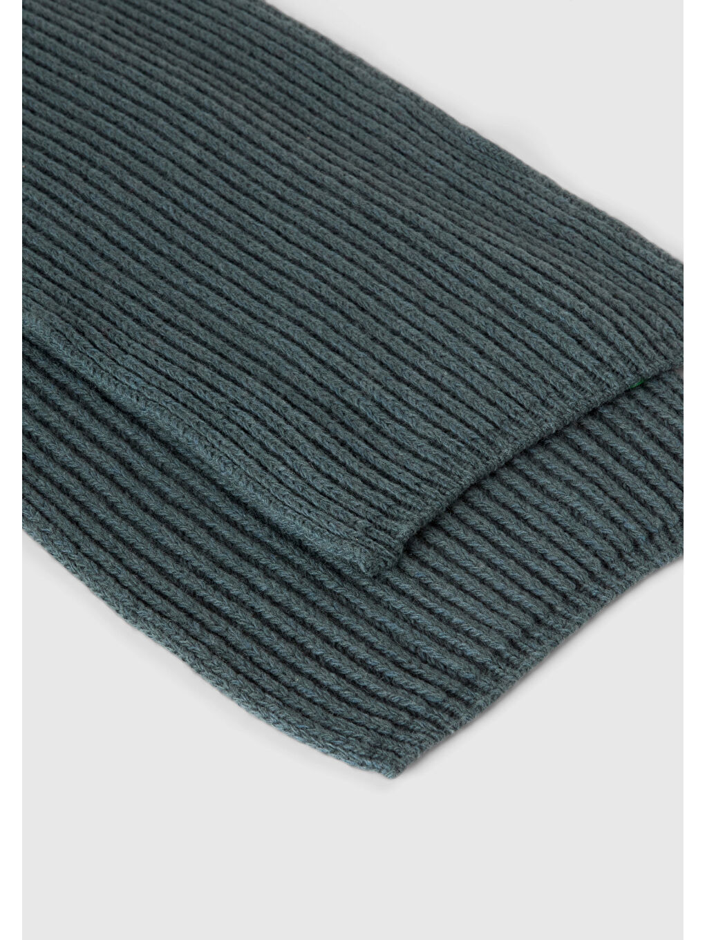 Erkek Petrol Yeşili Yün Atkı-1