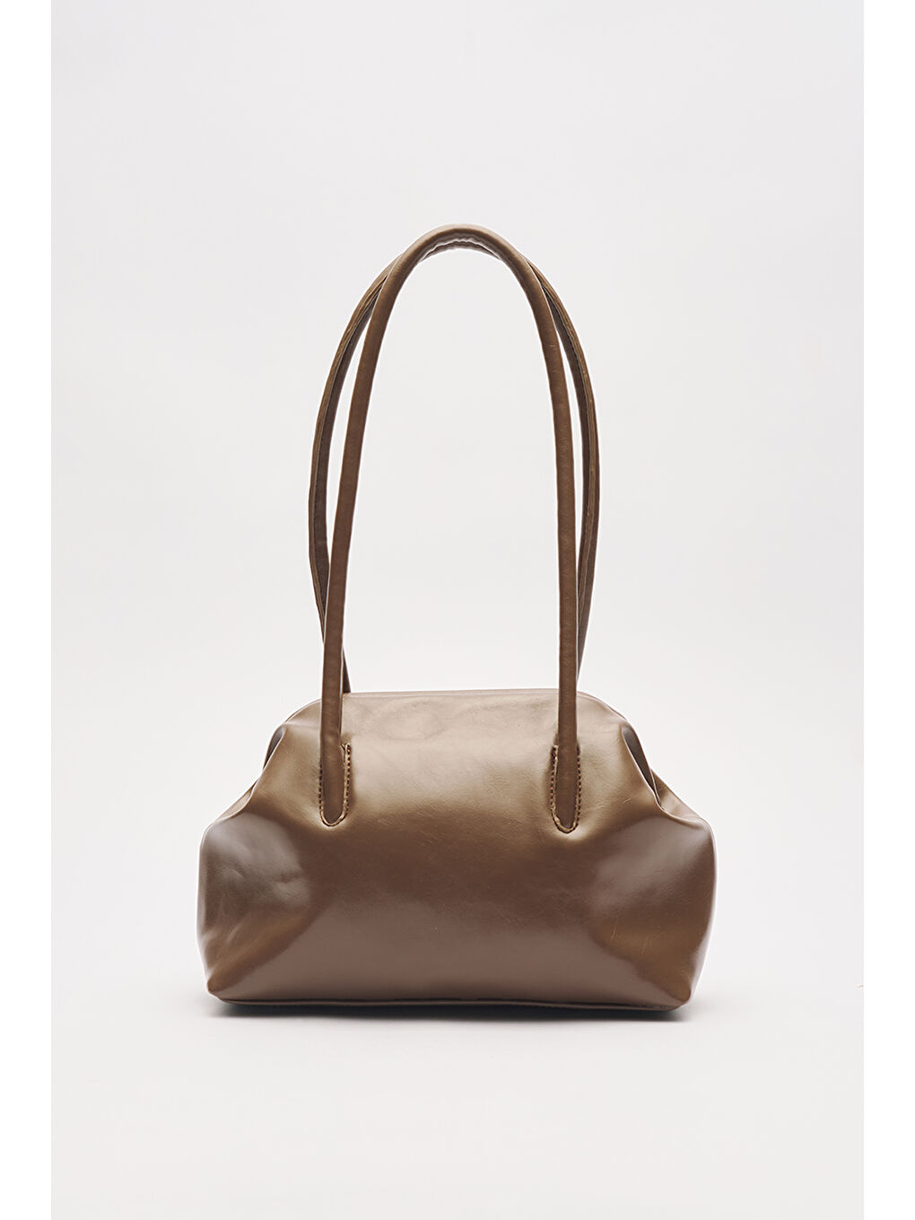 Bej Agnes Orta Boy Çanta Vizon-5