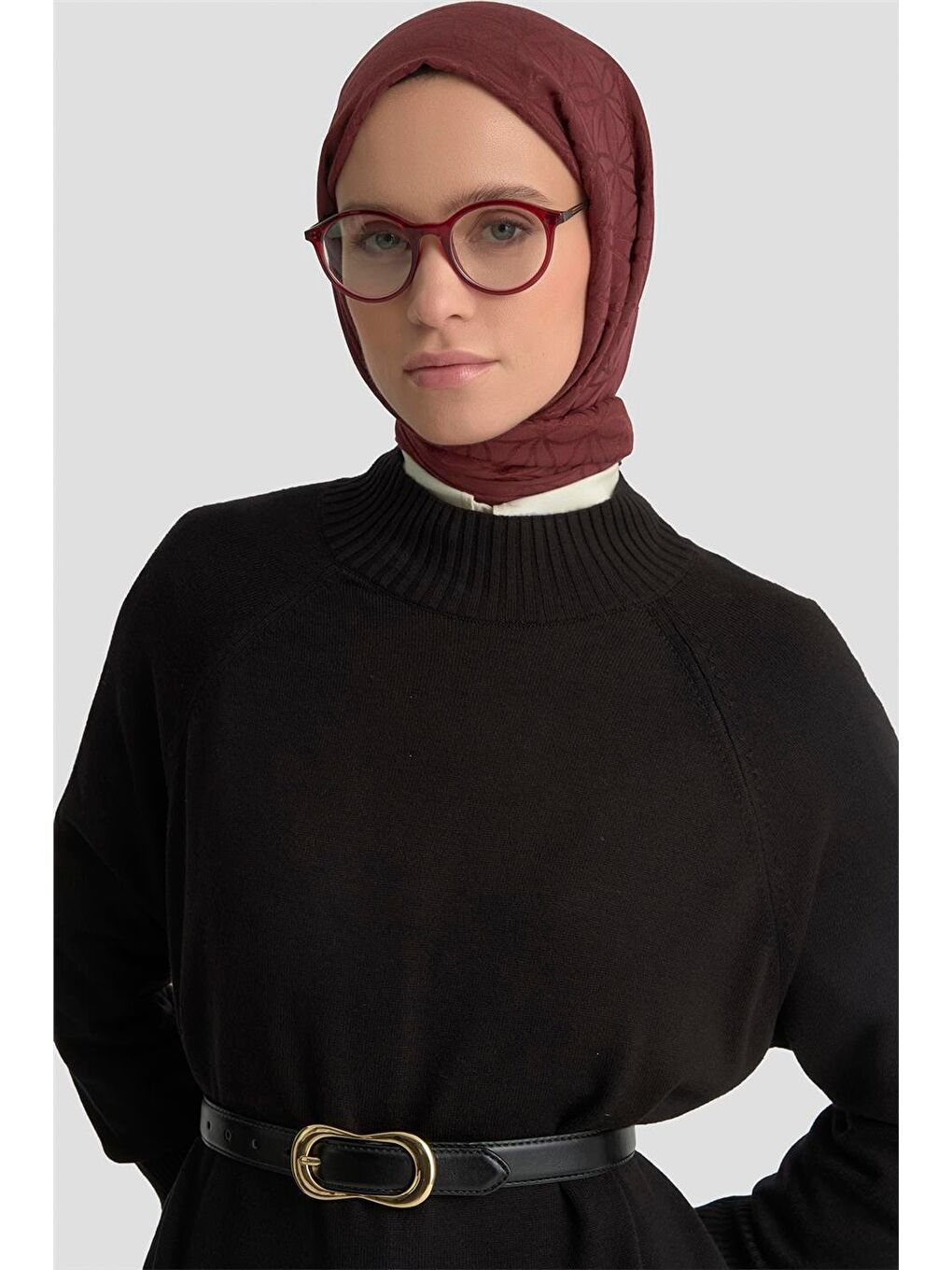 Düğmeli Basic Oversize Kazak 25Kd6016 Siyah-3