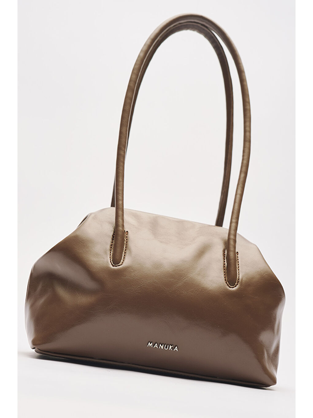 Bej Agnes Orta Boy Çanta Vizon-6