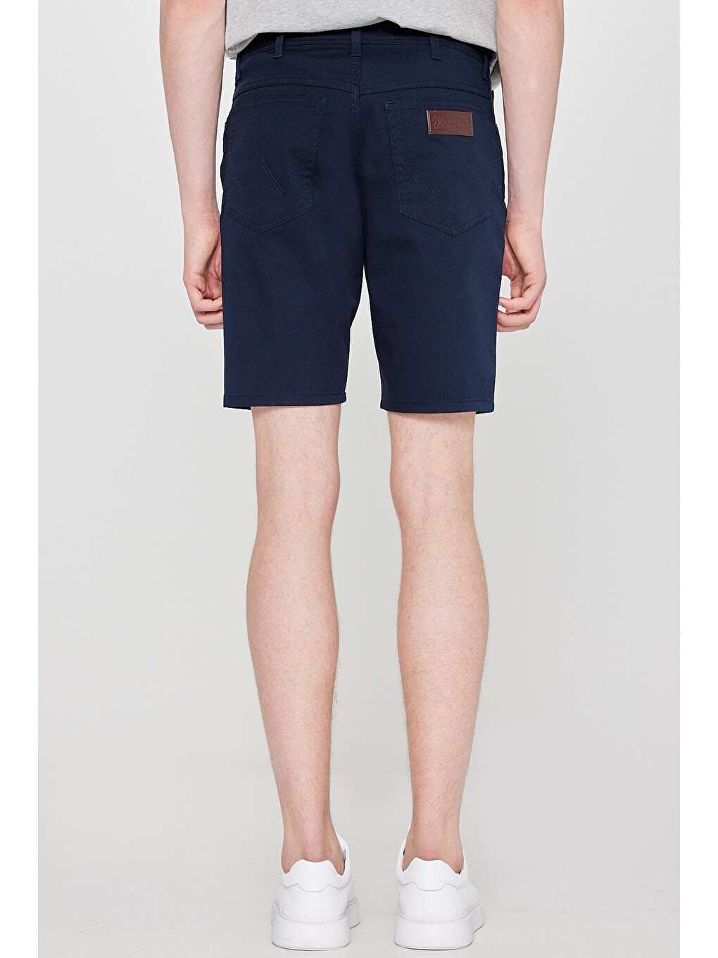 Lacivert Pamuklu Slim Fit Dar Kesim 5 Cepli Esnek Şort-3