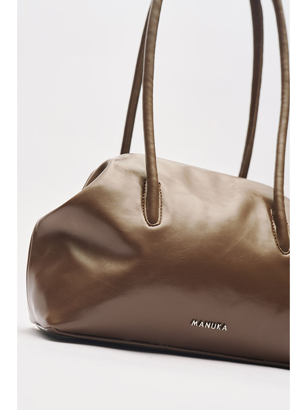 Bej Agnes Orta Boy Çanta Vizon-7