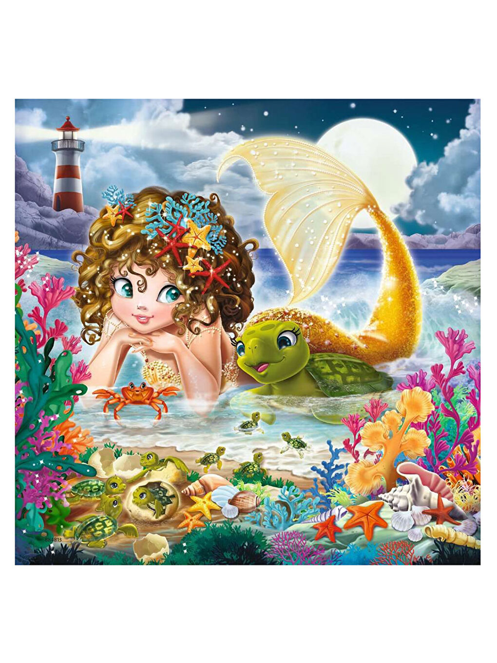 Ravensburger 3x49 Parça Puzzle WD Mermaid 080632 - 1