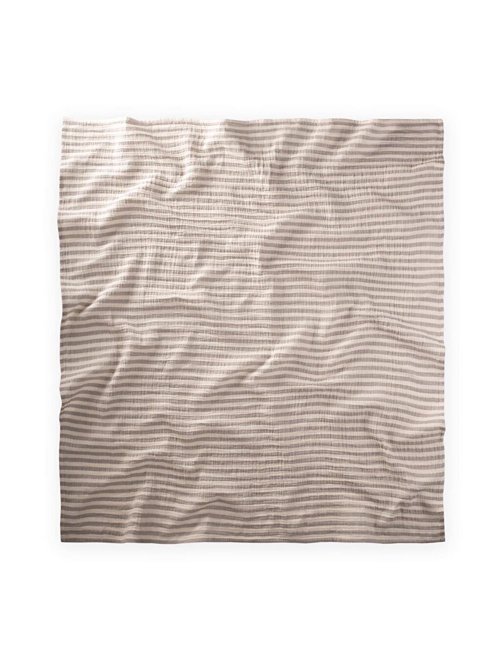 Bej Naturel Battaniye 90X100cm Vizon Kalın Çizgili-1