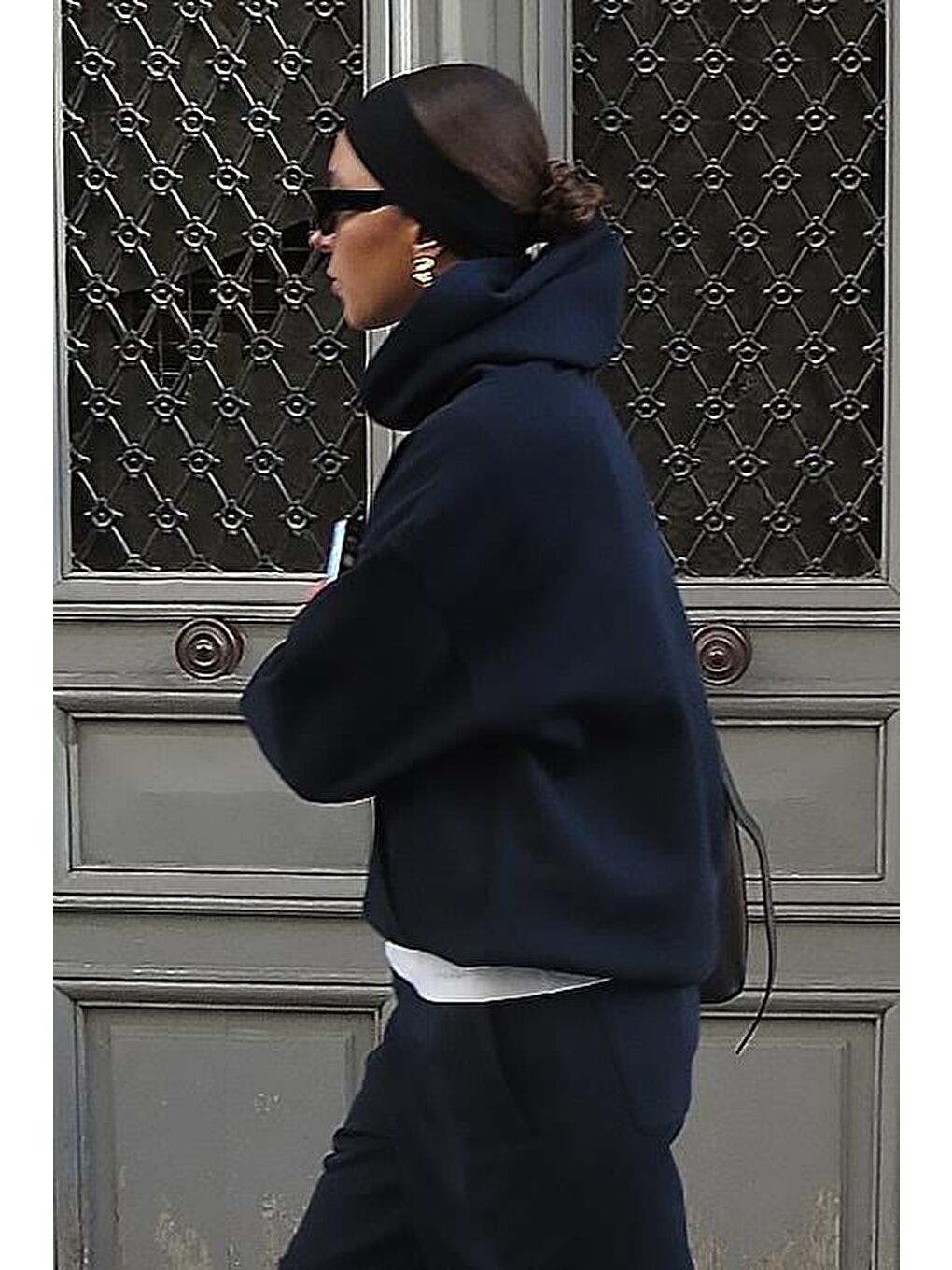 Lacivert Kapüşonlu Triko Kadın Eşofman Takımı Mg2533-2