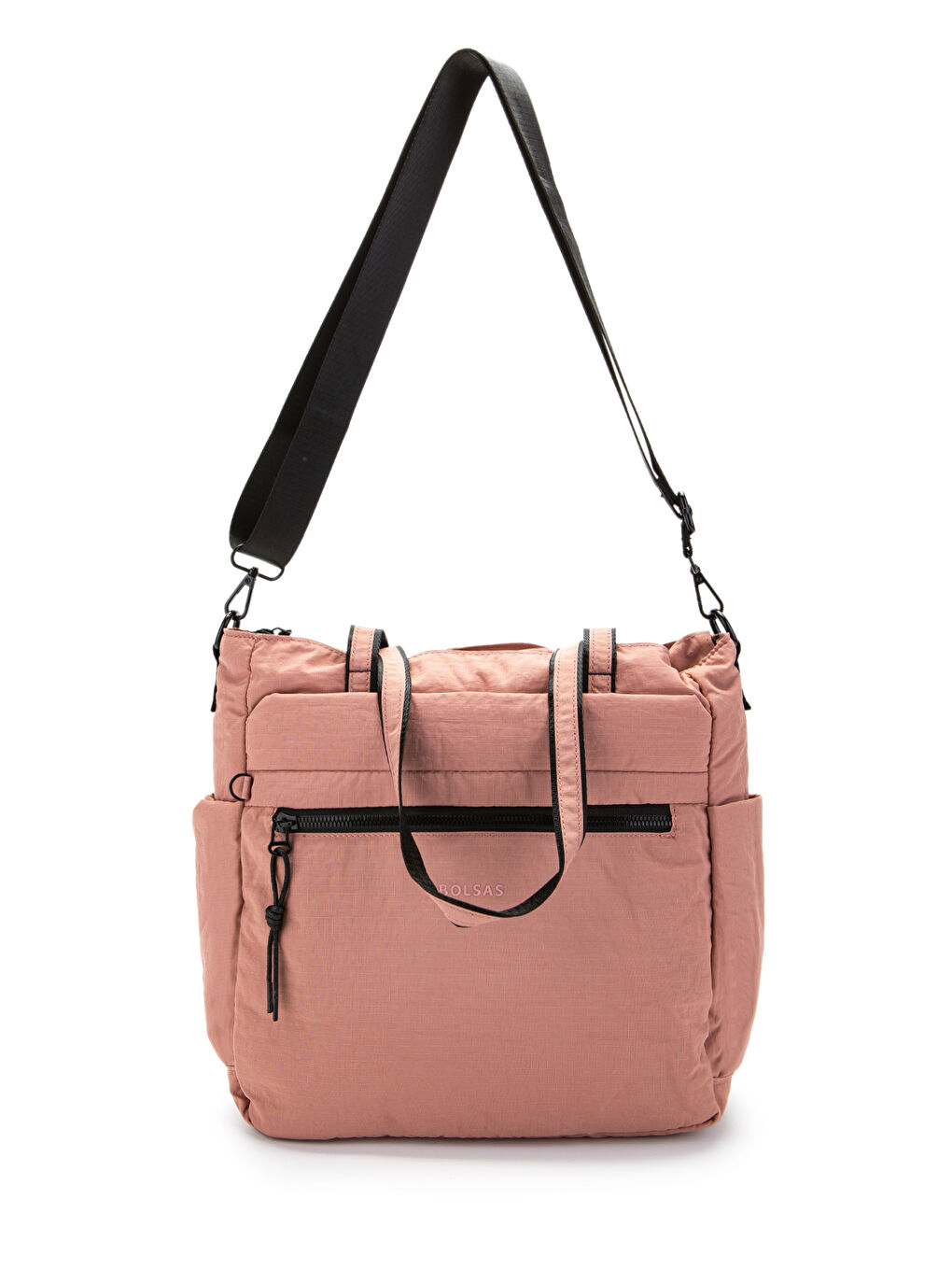 Klinkır Kumaş Suya Dayanıklı Hector Unisex Kol Çantası Pembe