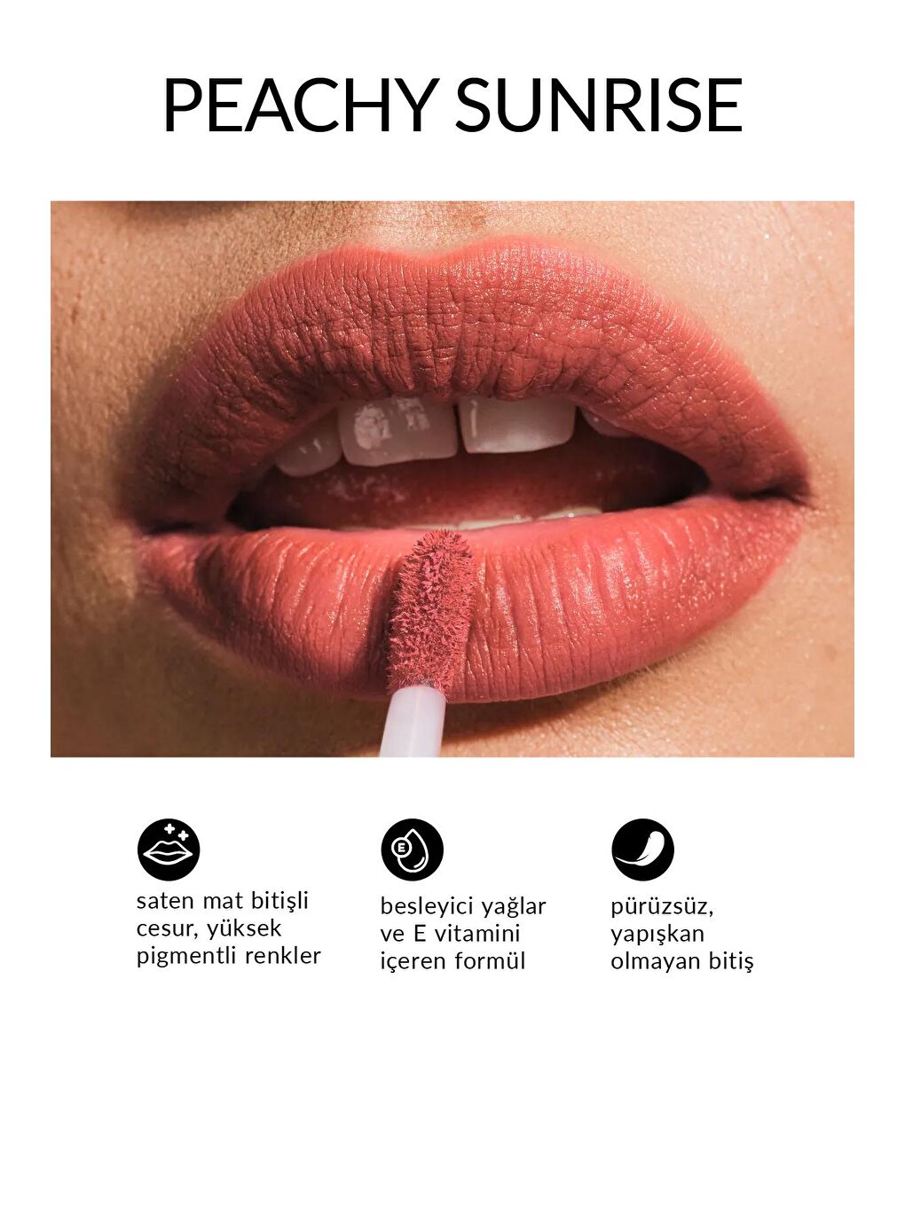 Ultra Colour Ultra Likit Mat Ruj 7 Ml. Peachy Sunrise-2