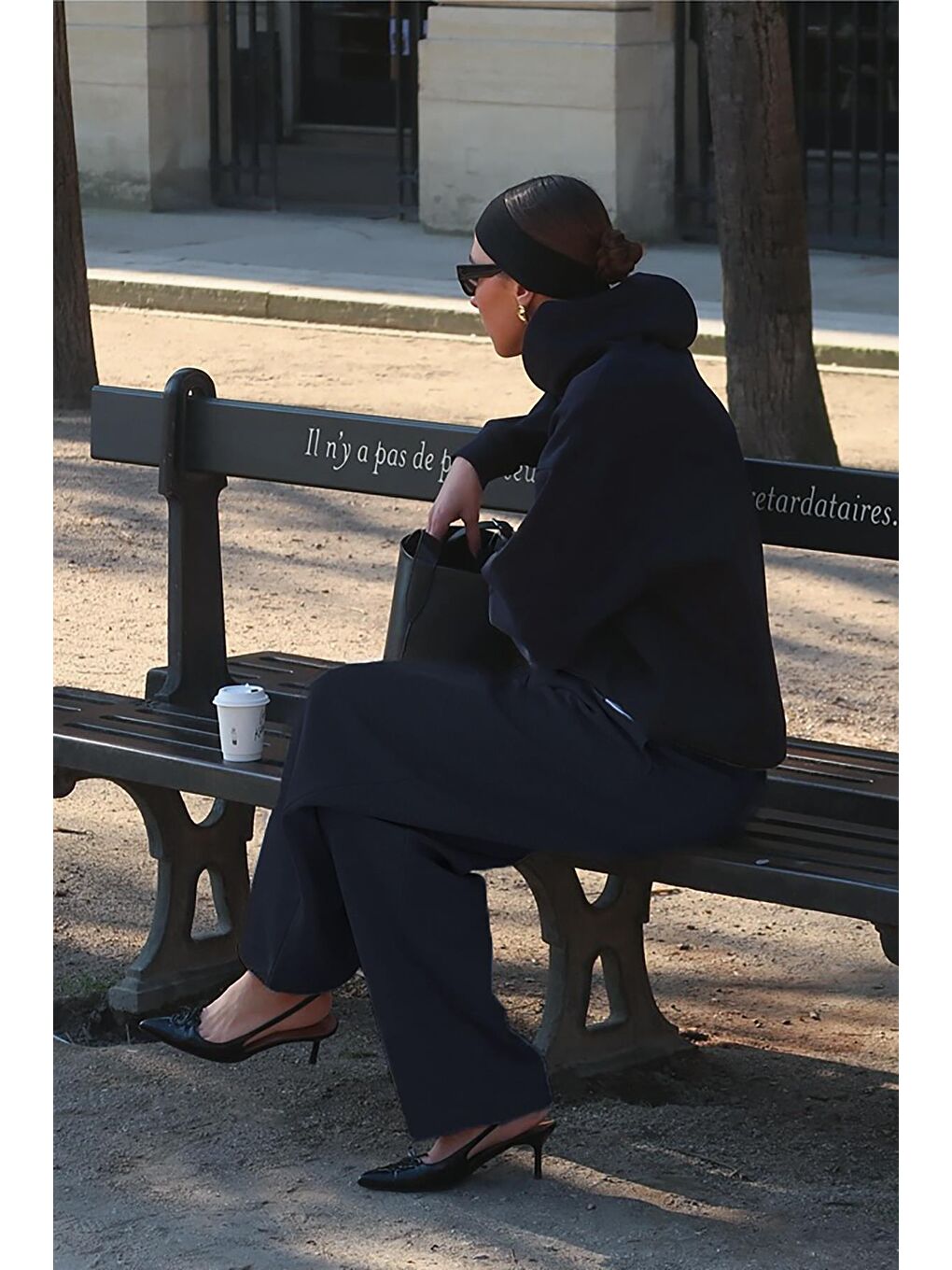 Lacivert Kapüşonlu Triko Kadın Eşofman Takımı Mg2533-4