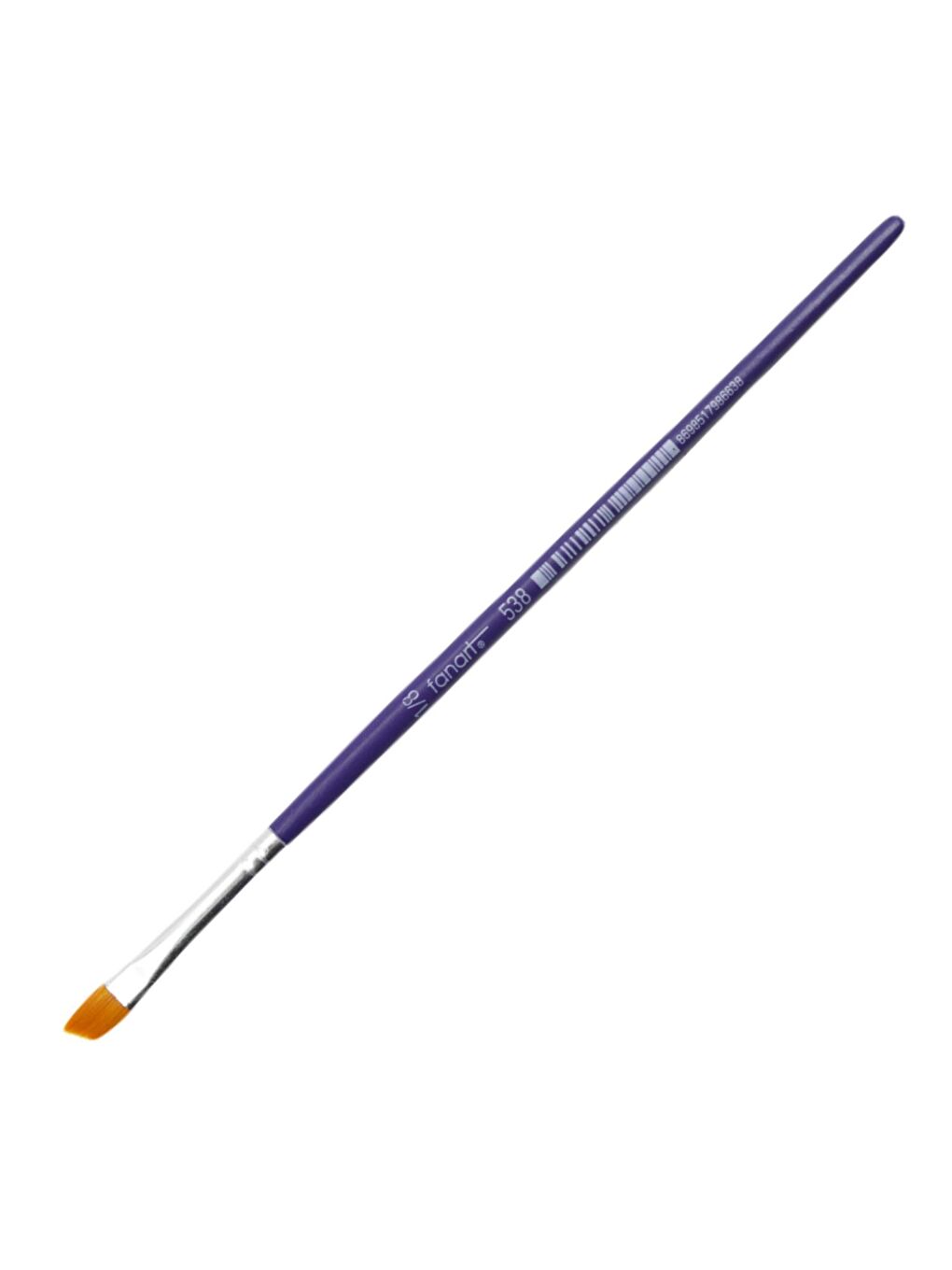 Academy Seri 538C Sentetik Kıl Kesik Yassı Fırça No:1/8