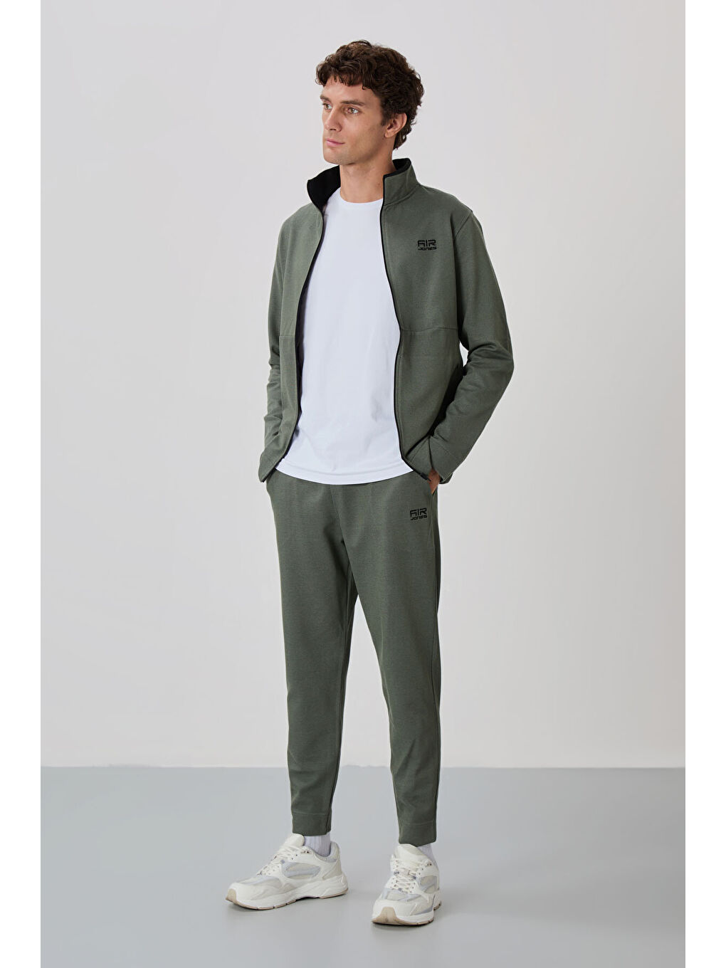 Carlos Haki Standart Kalıp Erkek Eşofman Takım - 85209-3