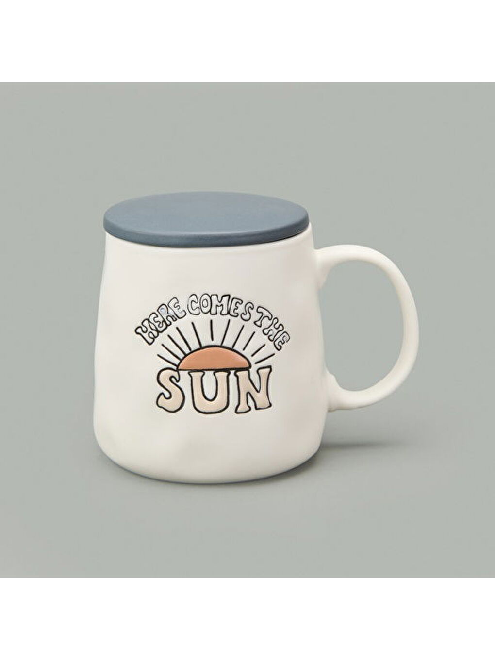 Ekru Kitchen Here Comes The Sun Kupa - Krem - 450 ml