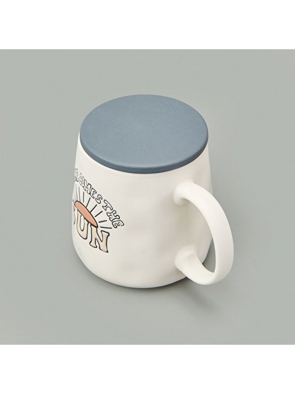 Ekru Kitchen Here Comes The Sun Kupa - Krem - 450 ml-2