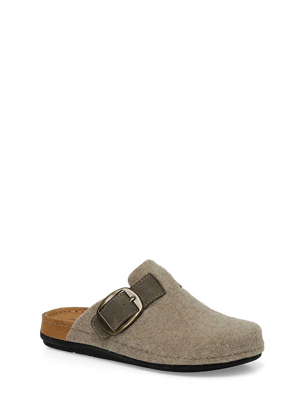 Bej 605167.Z5PR Vizon Kadın Sabo Terlik-1