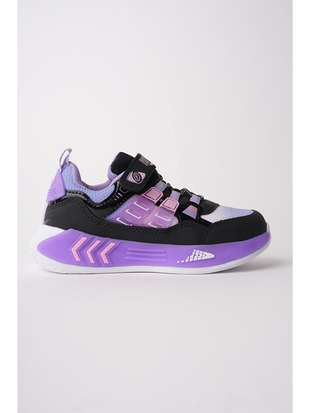Lila ZUZU Cırtlı ve Bağcıklı Günlük Çocuk Sneaker Spor Ayakkabı