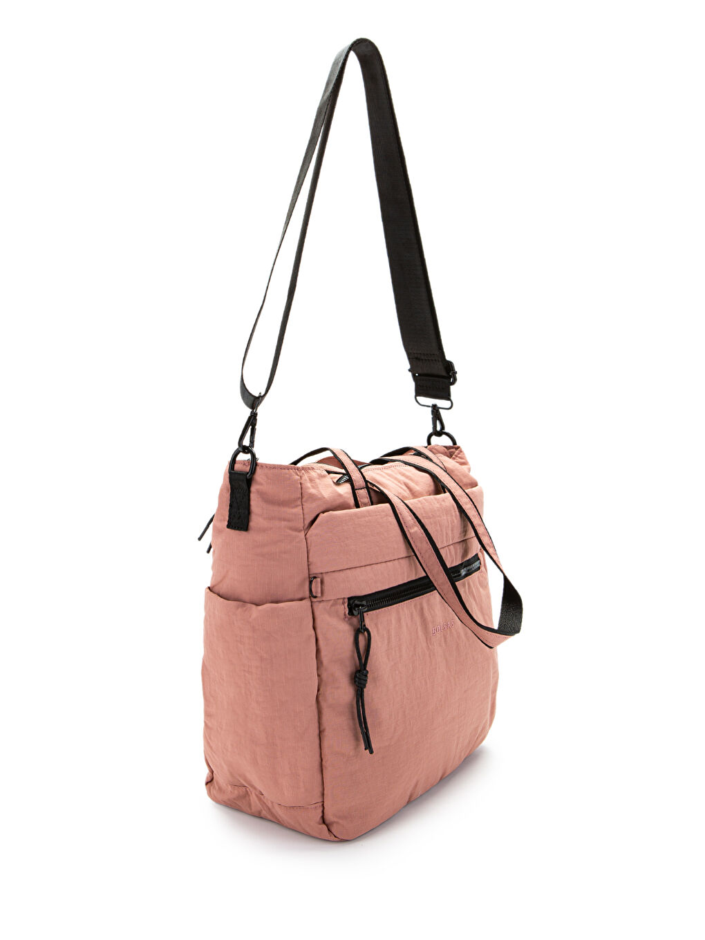 Klinkır Kumaş Suya Dayanıklı Hector Unisex Kol Çantası Pembe-1