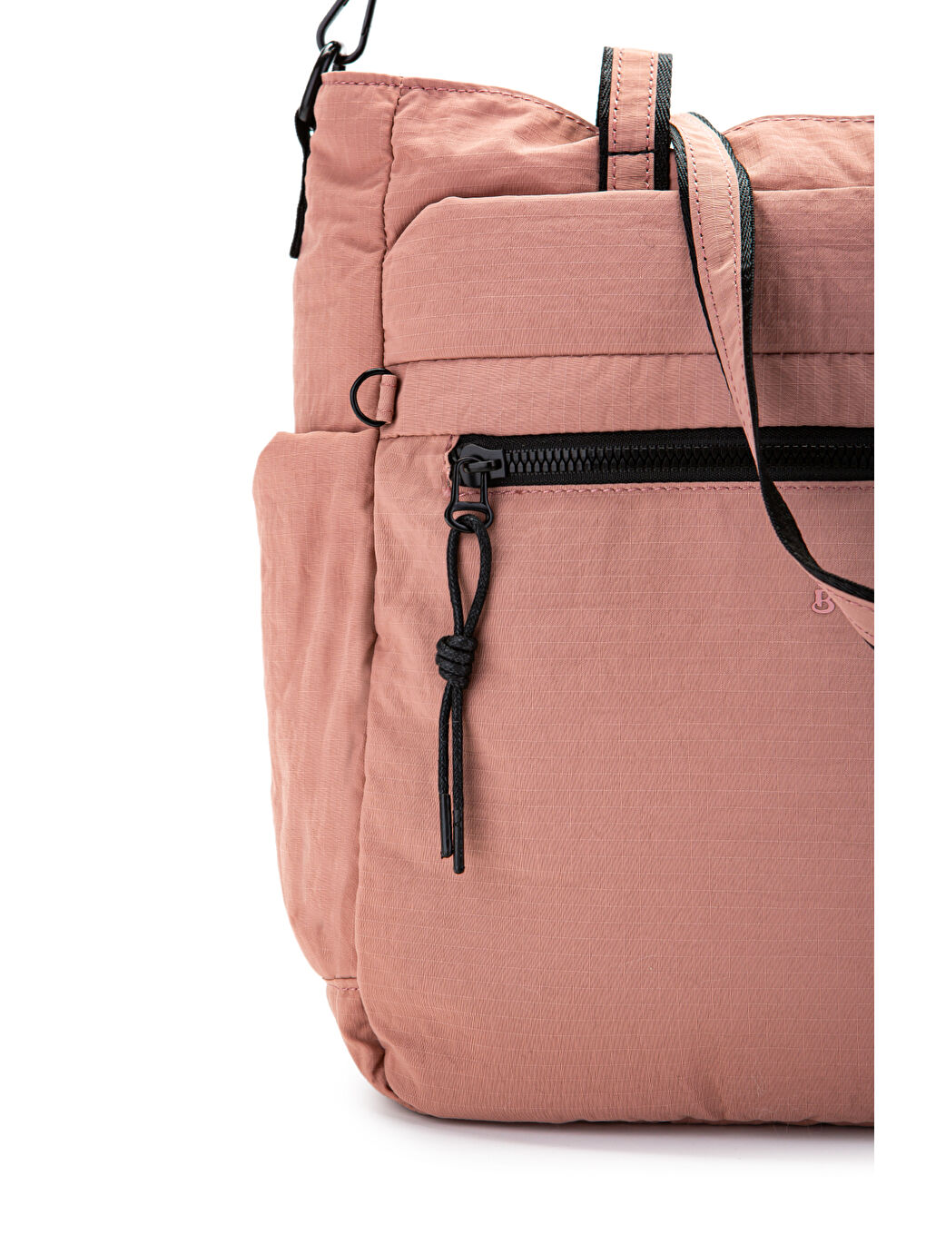 Klinkır Kumaş Suya Dayanıklı Hector Unisex Kol Çantası Pembe-2