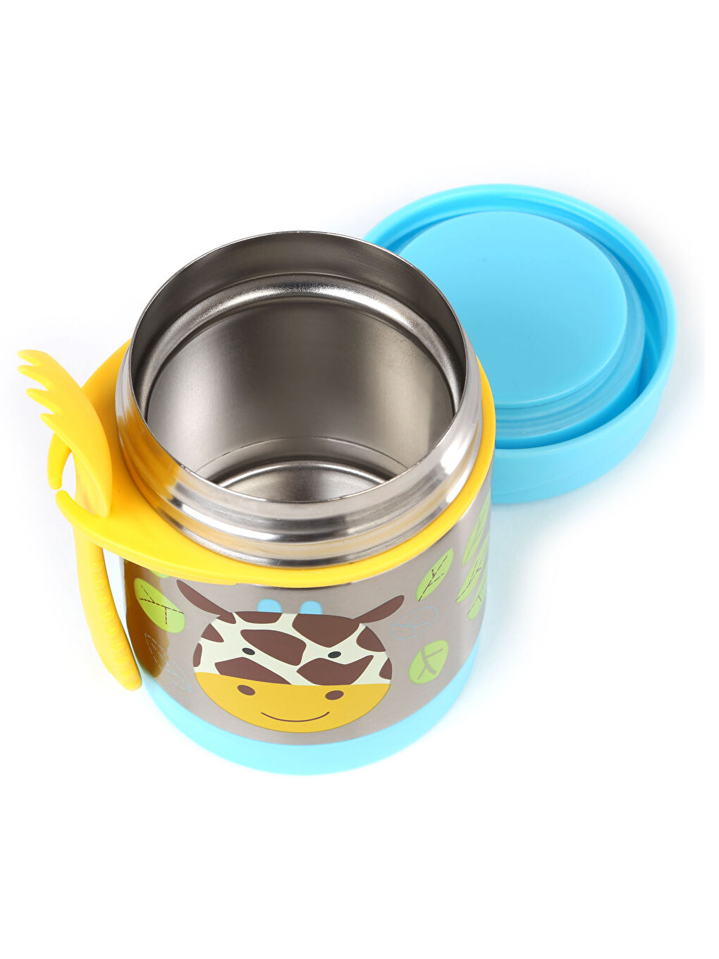 Paslanmaz Çelik Mama Saklama Termosu Seti - Zürafa-2