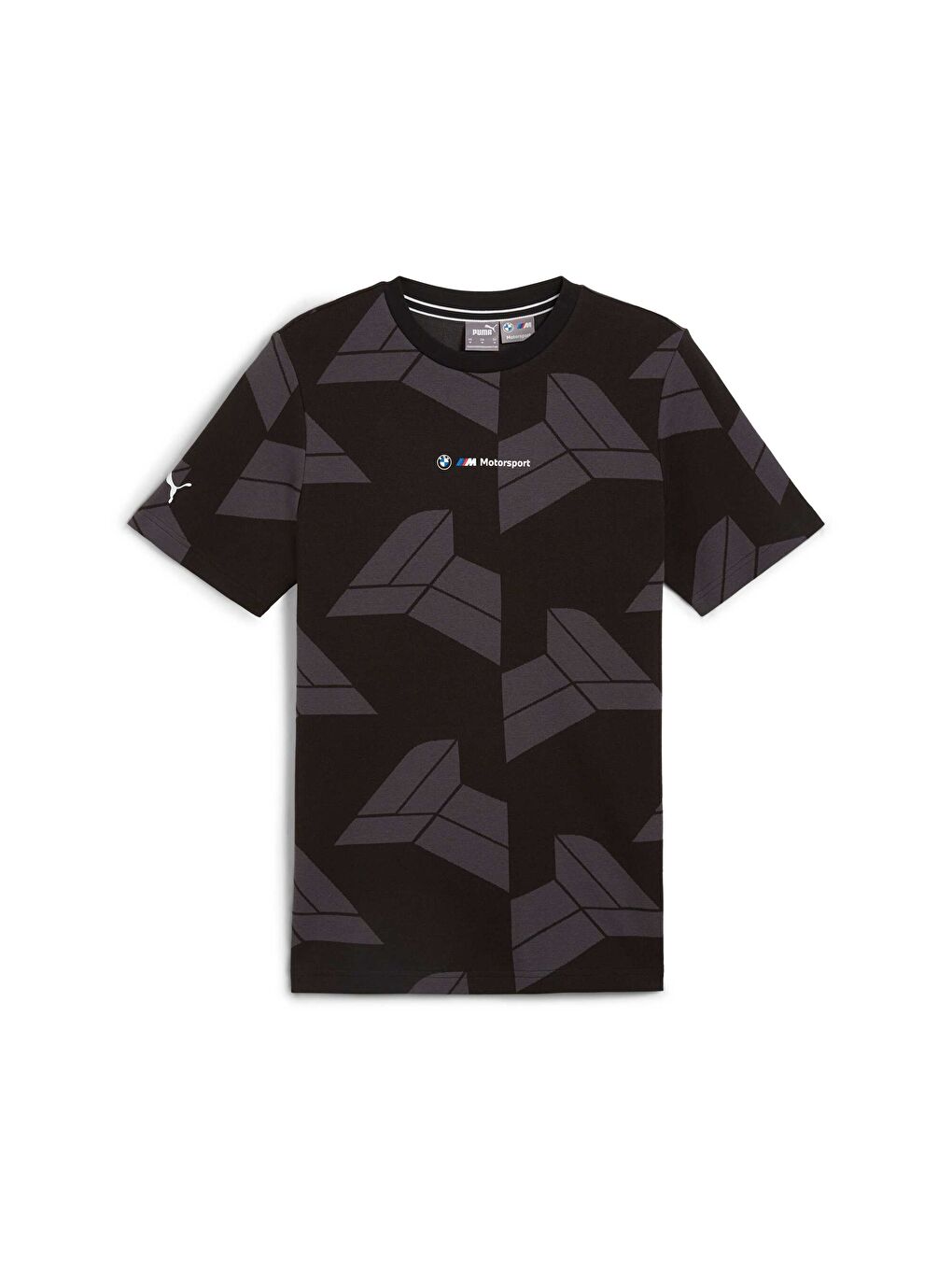 Siyah BMW M Motorsport Erkek Jacquard Tişört