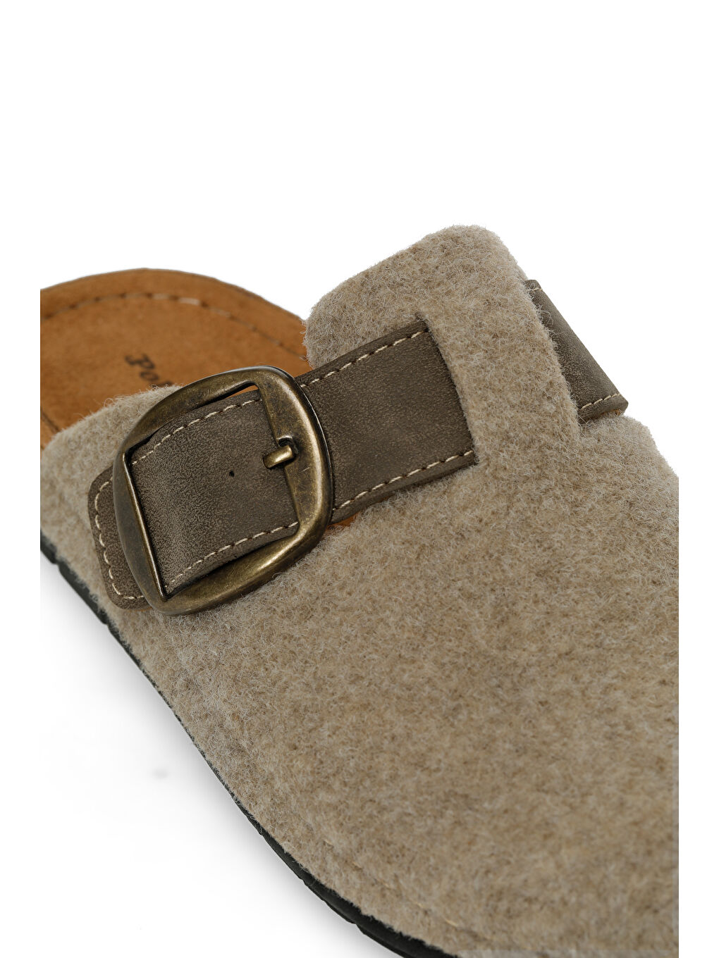 Bej 605167.Z5PR Vizon Kadın Sabo Terlik-6