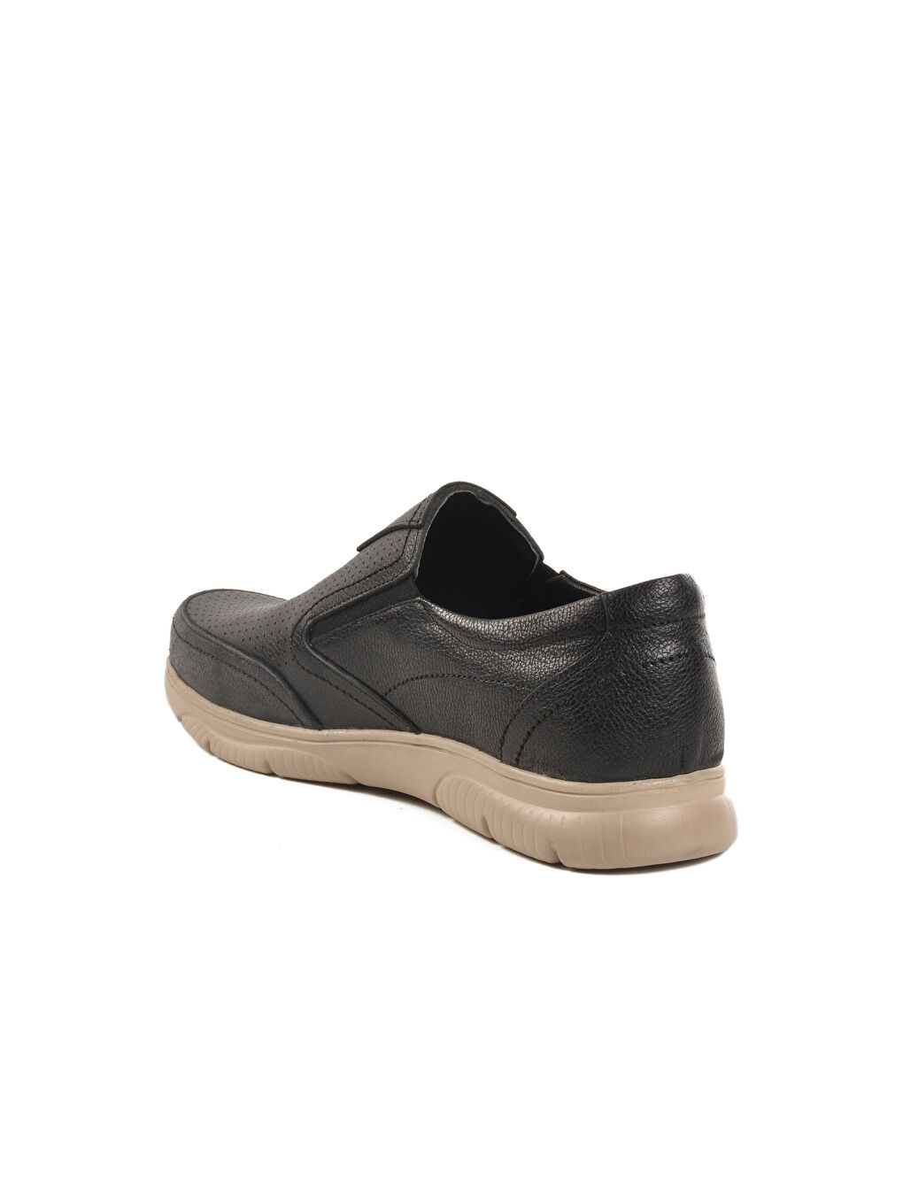 Siyah Hakiki Deri Erkek Casual Ayakkabı D2301 M-3