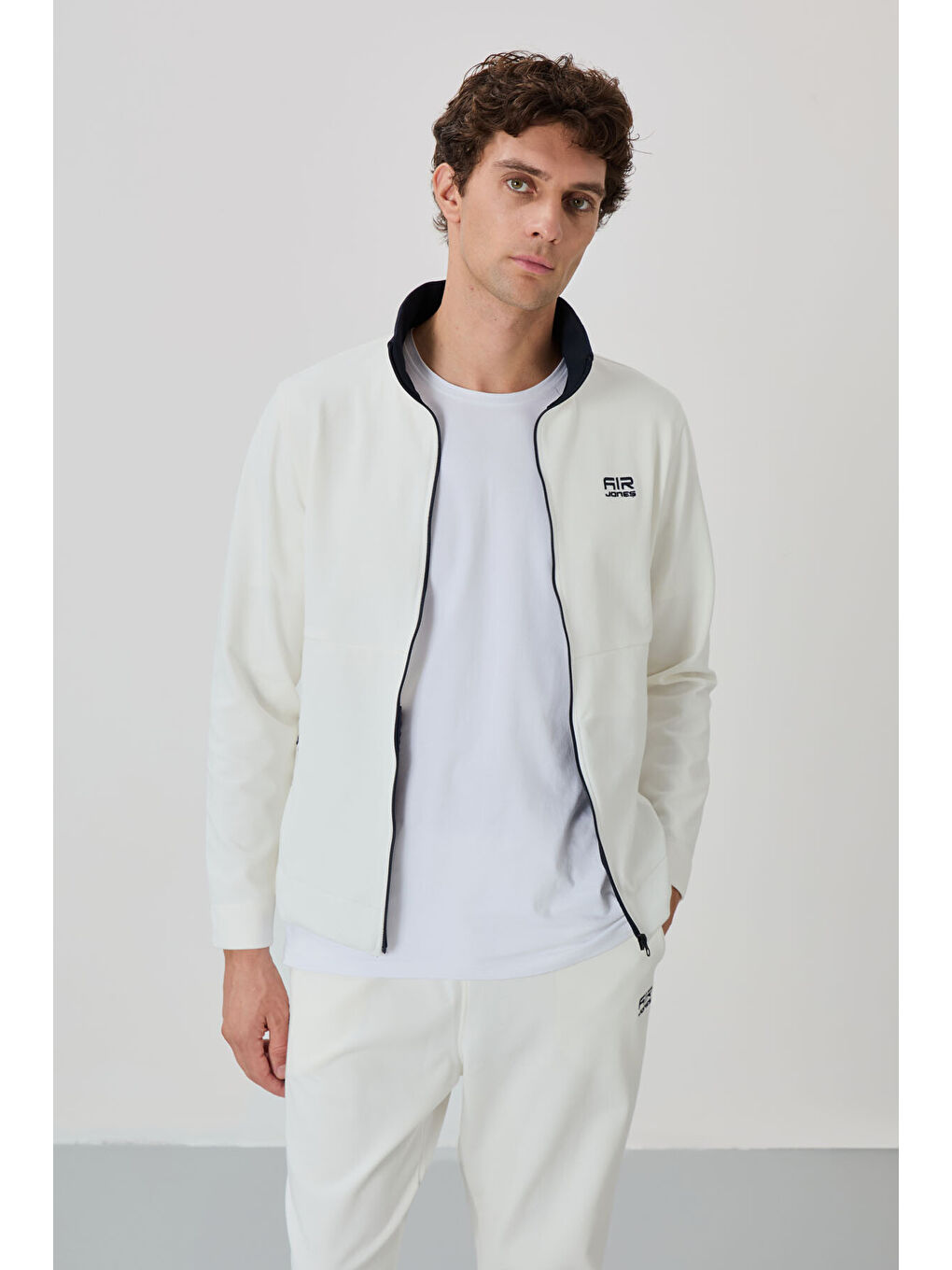 Carlos Ekru Standart Kalıp Erkek Eşofman Takım - 85209-1