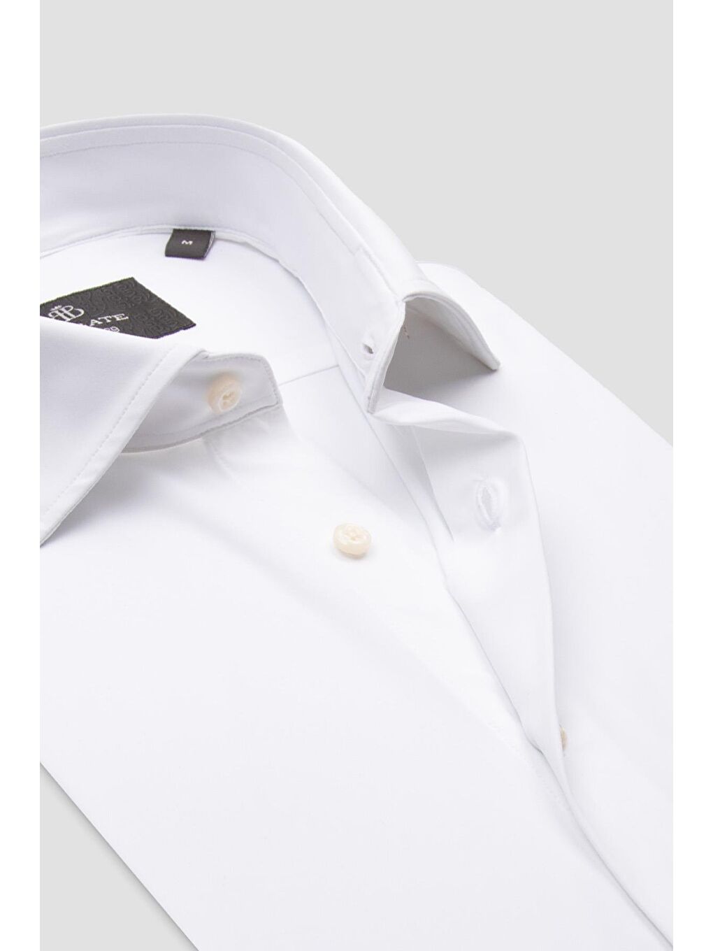 Celvo Performans Performans Polyamid Karışımlı Comfort Fit Beyaz Klasik Yaka Erkek Düz Gömlek-4