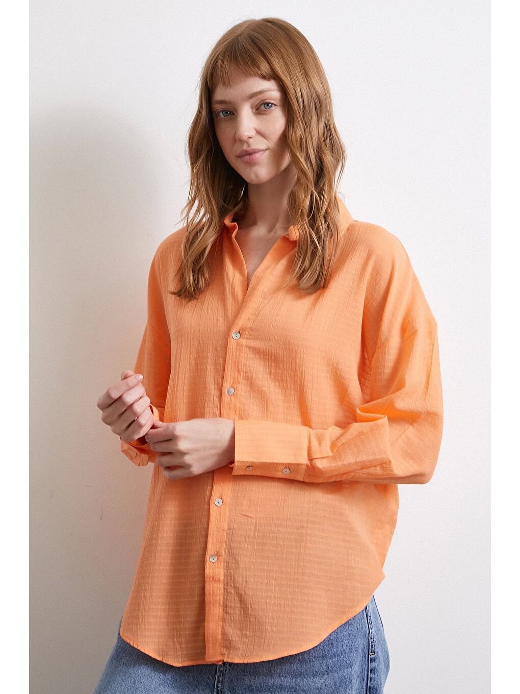 Basic Gömlek Turuncu