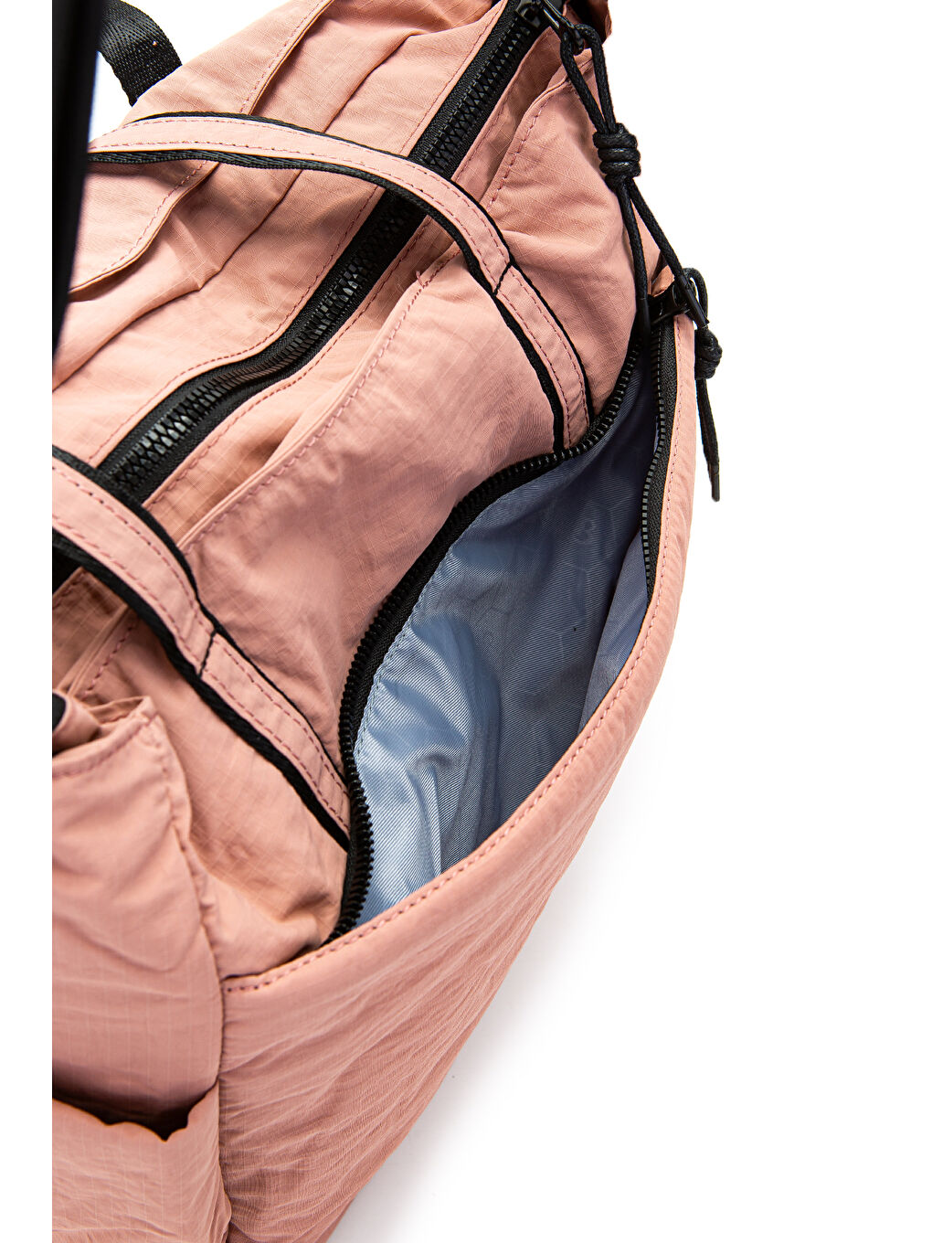 Klinkır Kumaş Suya Dayanıklı Hector Unisex Kol Çantası Pembe-5