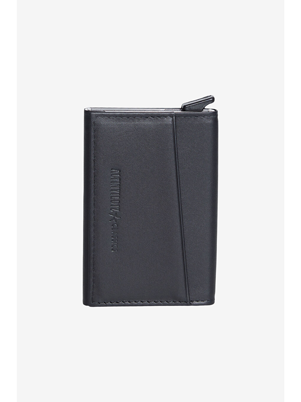 Erkek Siyah %100 Deri Kartlık