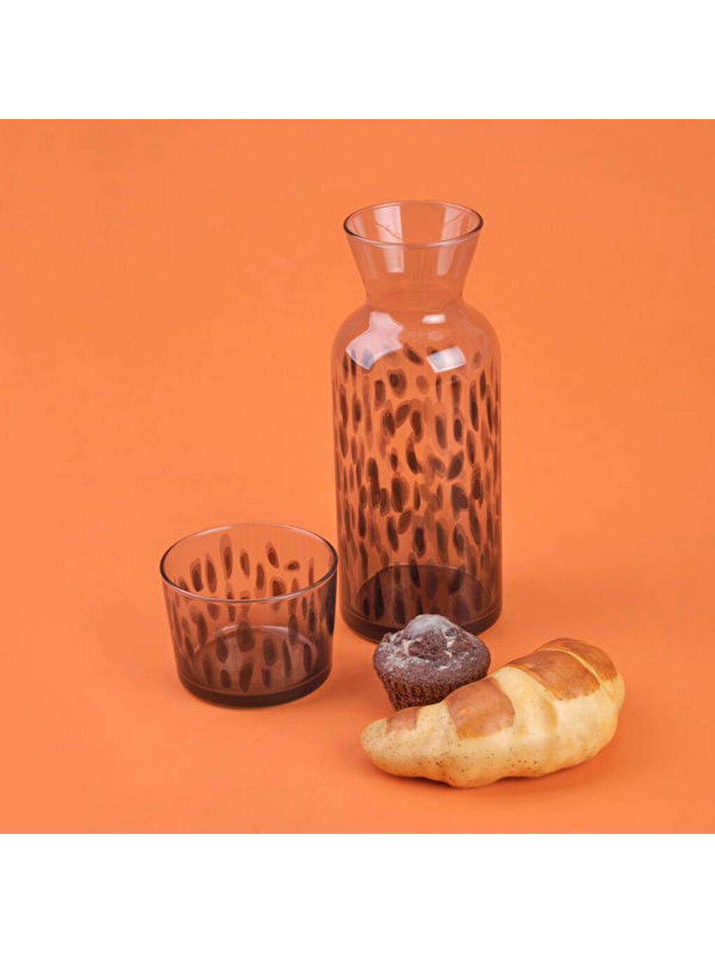 Calista Bardaklı Sürahi Seti - Siyah - 700 ml-2