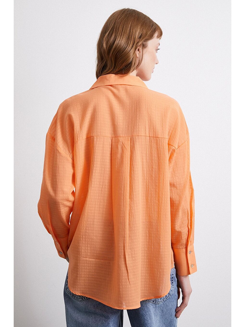 Basic Gömlek Turuncu-5