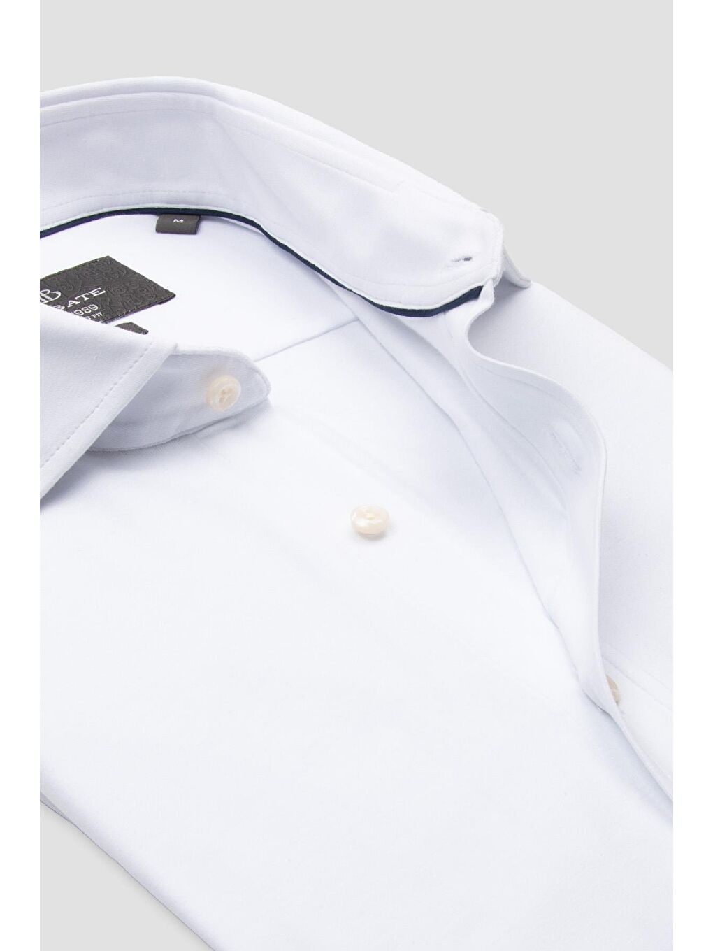 Stefano Jersey Pamuk Karışımlı Comfort Fit Beyaz Klasik Yaka Erkek Düz Gömlek-5
