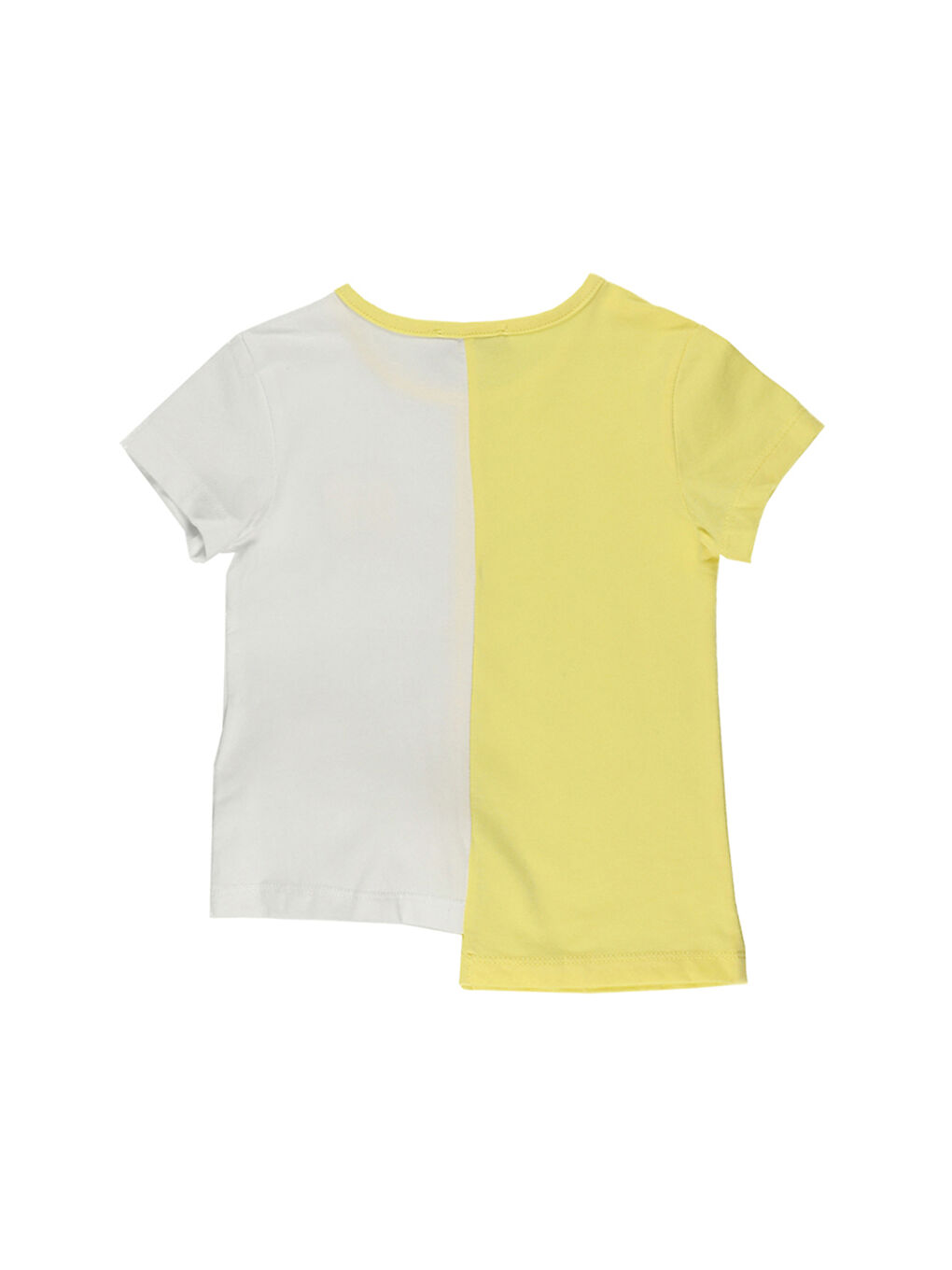 Kız Bebek Nakış Detaylı Sarı Tişört-1