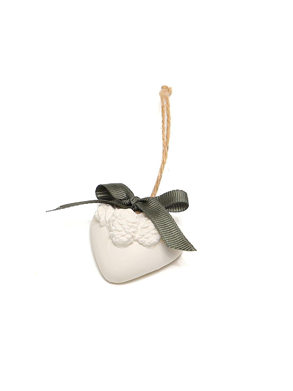 Ekru Yılbaşı Kozalaklı Kalp Oud Vanilya Aroma Harmony Set (6 adet)-1