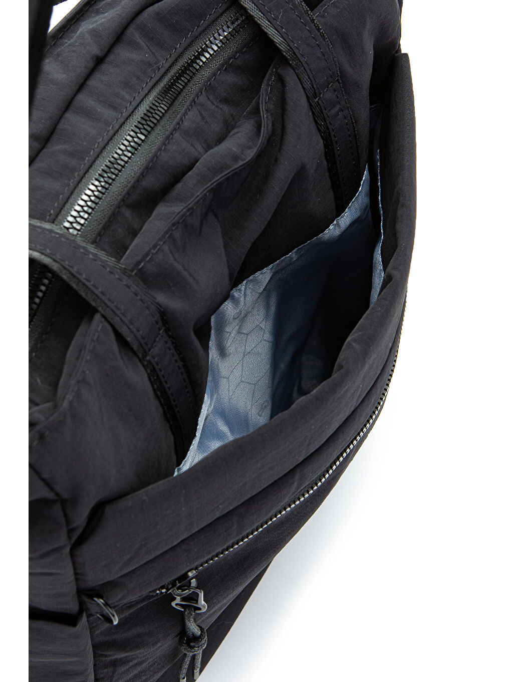 Klinkır Kumaş Suya Dayanıklı Hector Unisex Kol Çantası Siyah-4