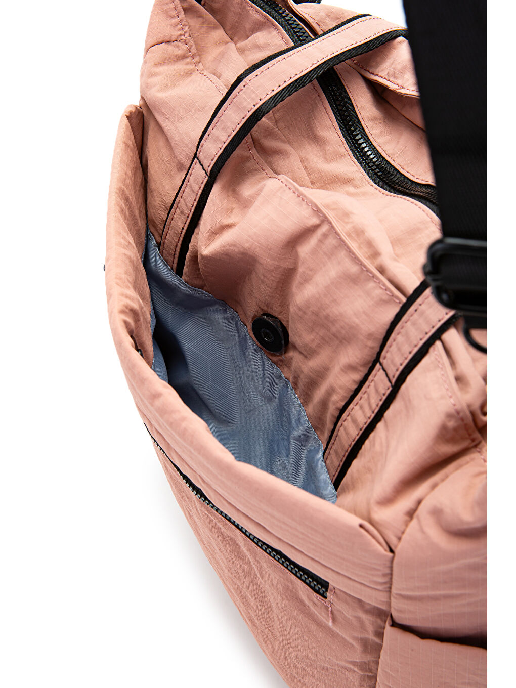 Klinkır Kumaş Suya Dayanıklı Hector Unisex Kol Çantası Pembe-6