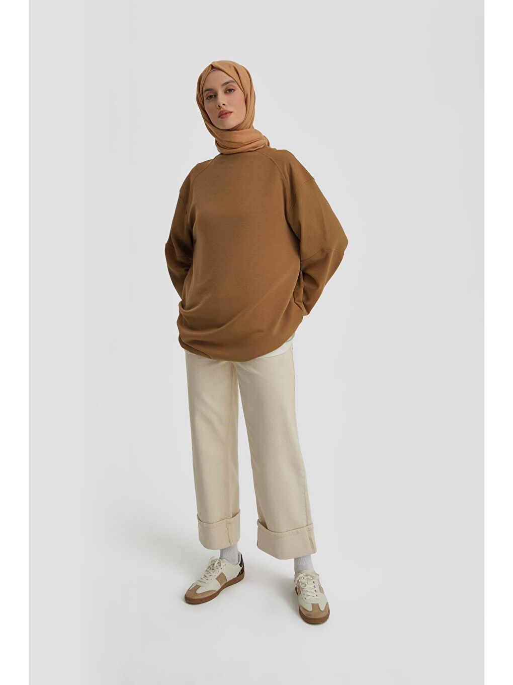 Kahverengi Sweat 24Kd6810 Camel