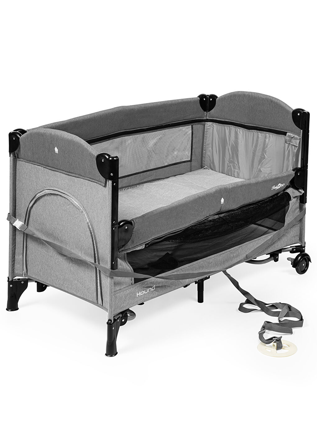 Baby2Go Hound Anne Yanı Oyun Parkı 60x120 cm Gri - 3