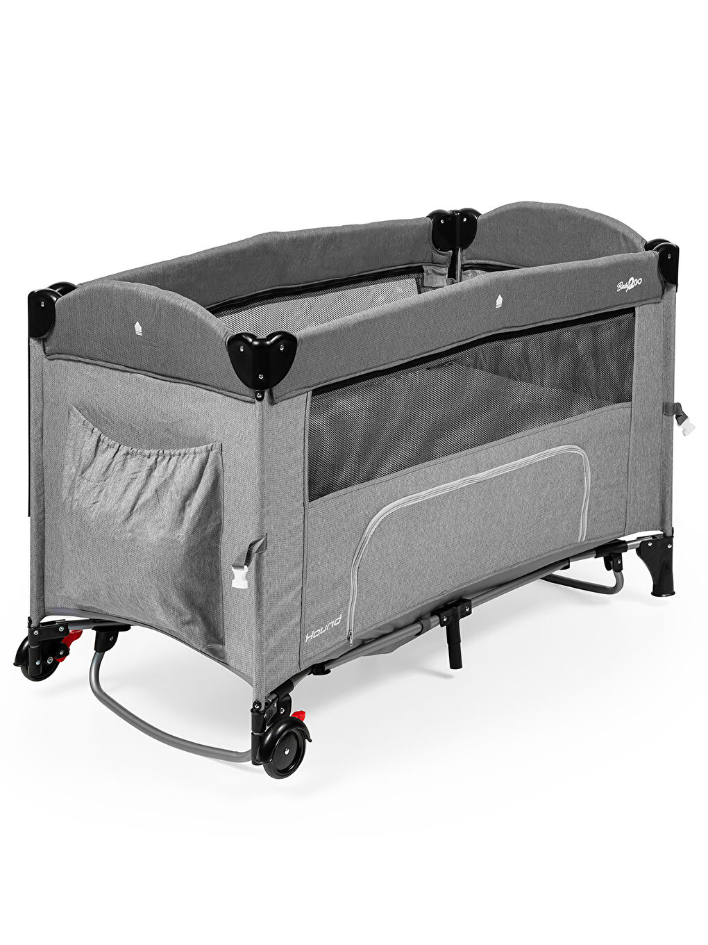 Baby2Go Hound Anne Yanı Oyun Parkı 60x120 cm Gri - 6