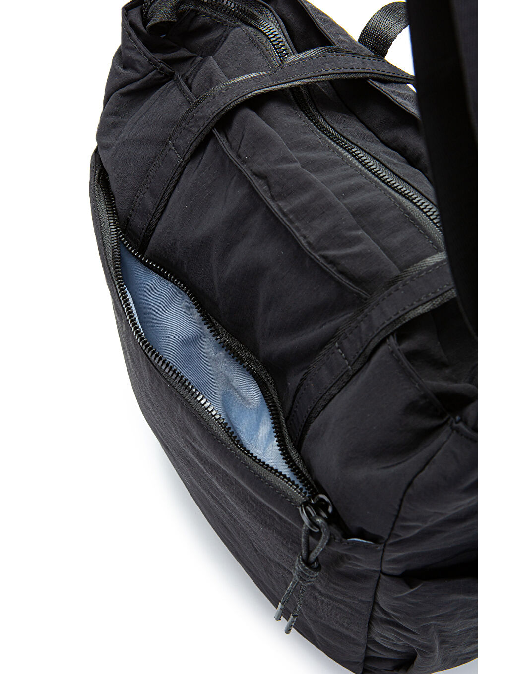 Klinkır Kumaş Suya Dayanıklı Hector Unisex Kol Çantası Siyah-5