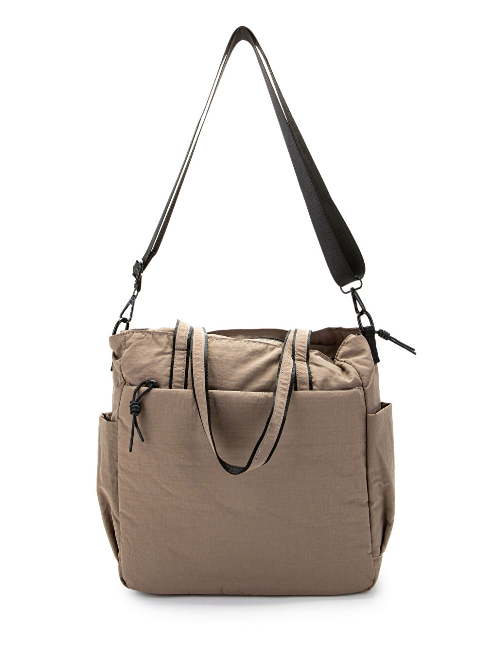 Bej Klinkır Kumaş Suya Dayanıklı Hector Unisex Kol Çantası Vizon-2