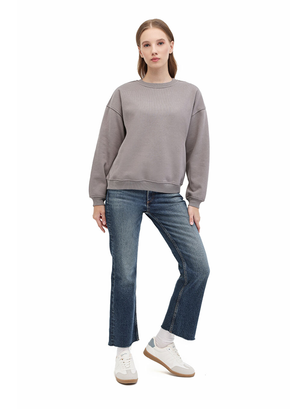 WB 16BELLA-C 5PR Gri Kadın Sweatshirt-2