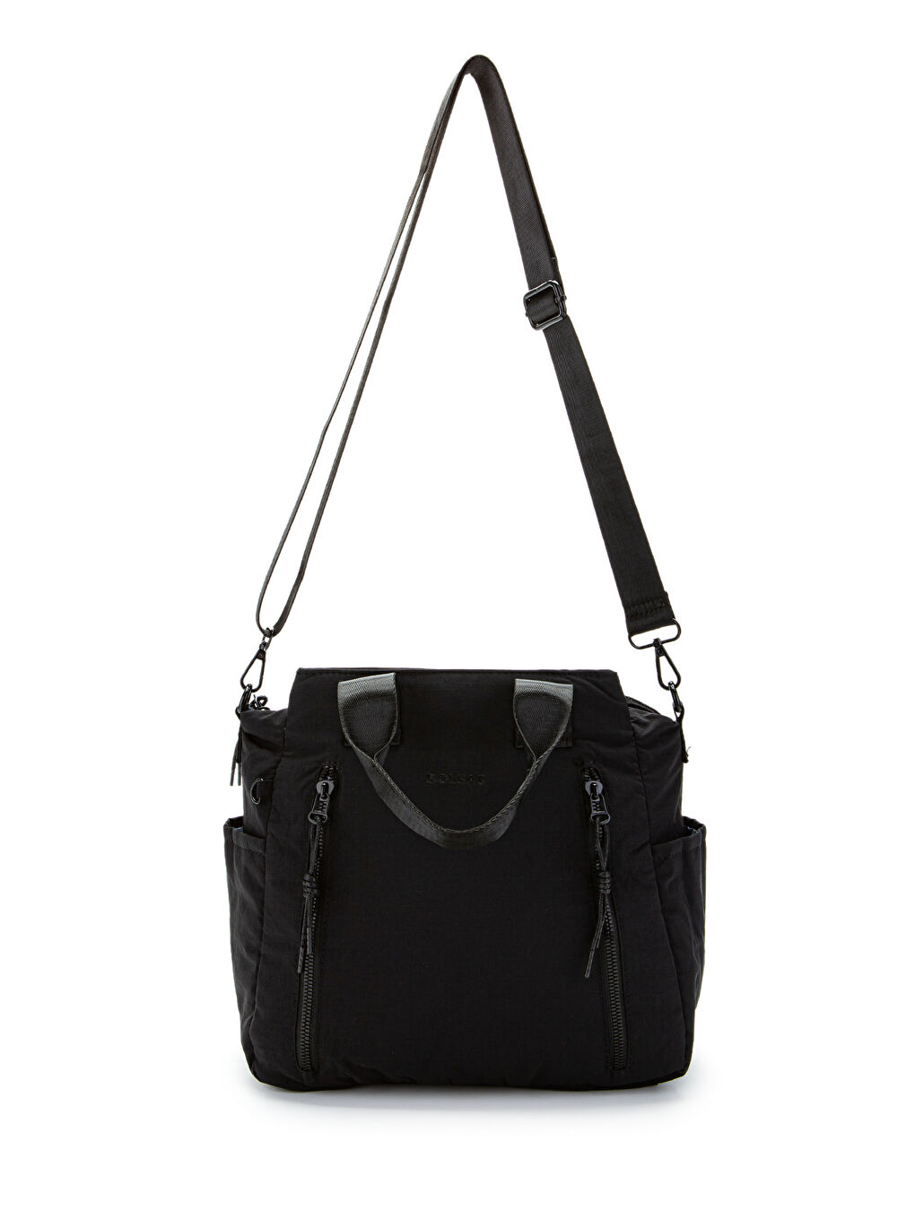 Klinkır Kumaş Kadın Çapraz Çanta Darrel Siyah-1