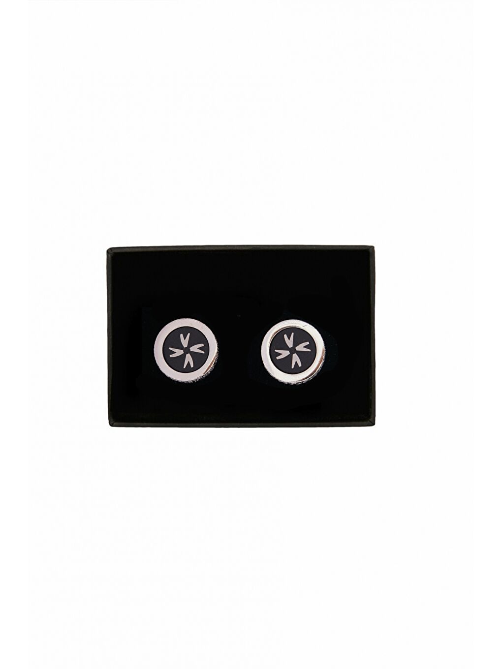 Erkek Gri Siyah Kol Düğmesi-1